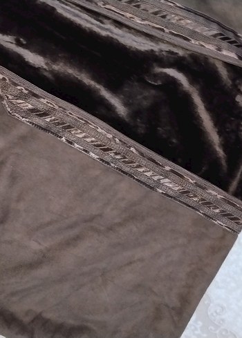 erkek Kahverengi süet abaya kürklü - Görsel 5