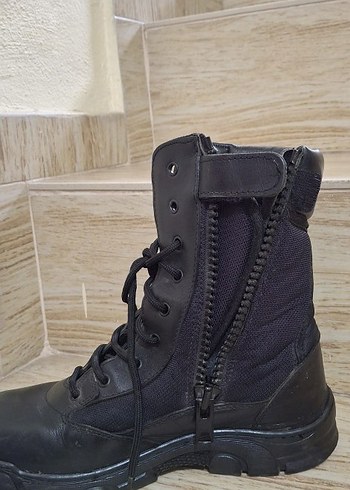 YDS  Siyah Bağcıklı Erkek Goth Botları - Görsel 7