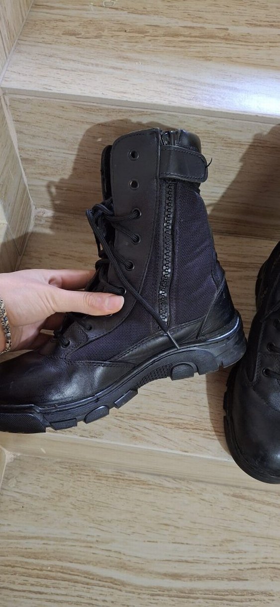 YDS  Siyah Bağcıklı Erkek Goth Botları - Görsel 4