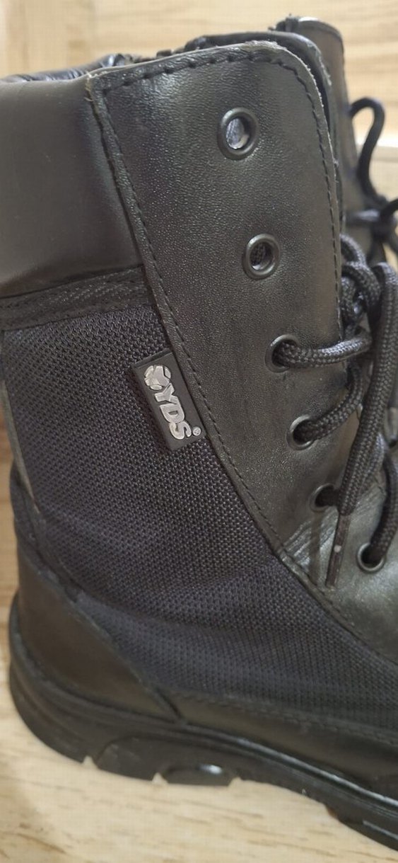 YDS  Siyah Bağcıklı Erkek Goth Botları - Görsel 5