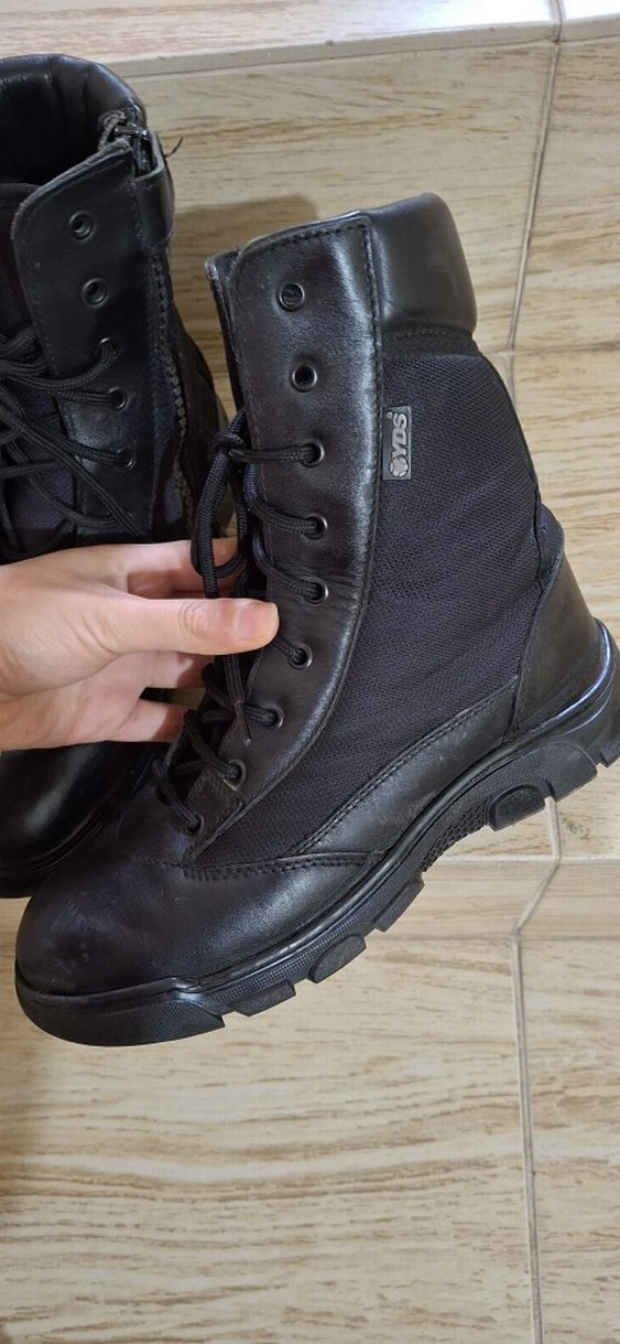 YDS  Siyah Bağcıklı Erkek Goth Botları - Görsel 3