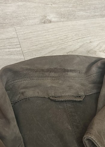 Network Erkek kuzu derisi Süet Biker Ceket - Görsel 5