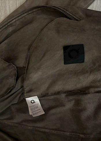 Network Erkek kuzu derisi Süet Biker Ceket - Görsel 3