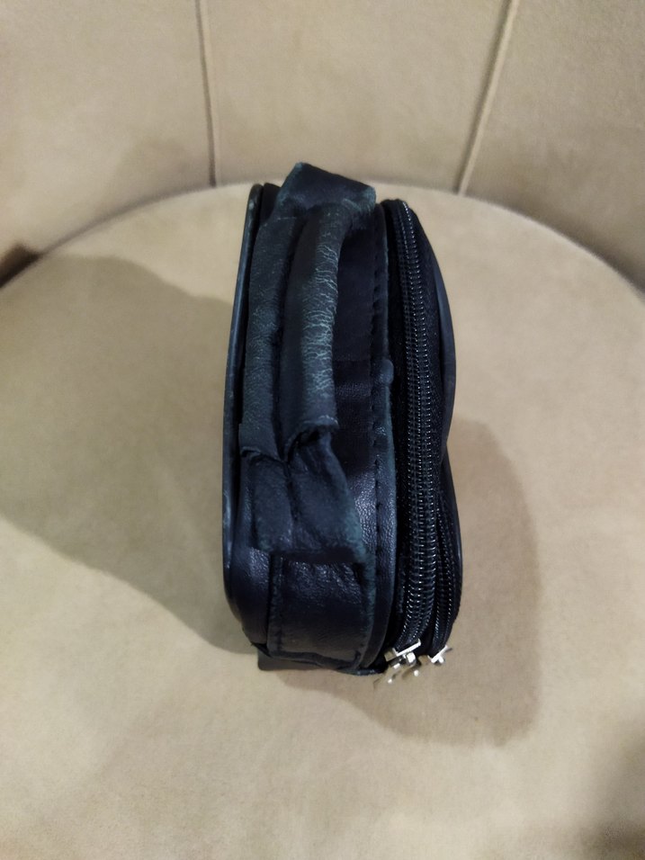 Fermuarlı Gerçek Deri Erkek El Çantası - Görsel 3