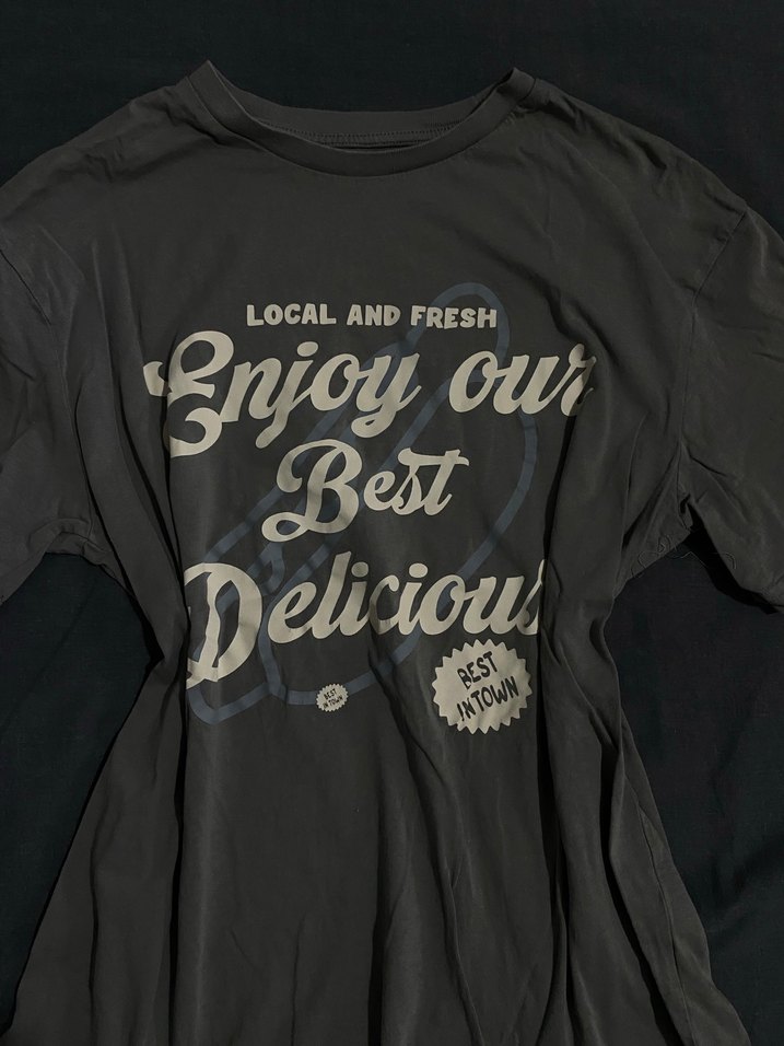 mavi unisex tshirt - Görsel 2