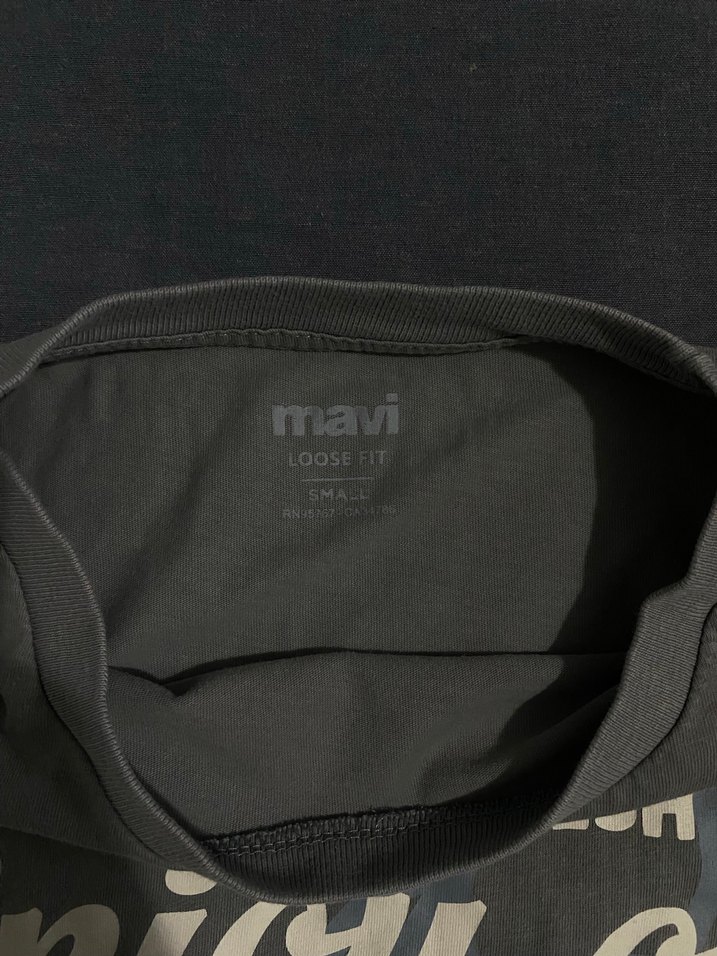 mavi unisex tshirt - Görsel 3