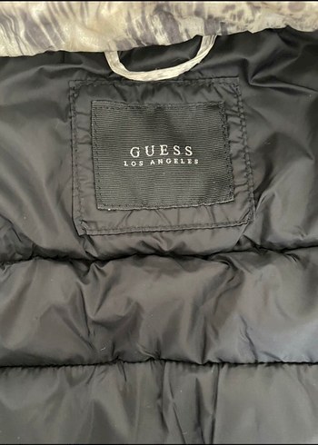 Yılan Desenli Gri Fermuarlı Guess Kadın Ceket - Görsel 5