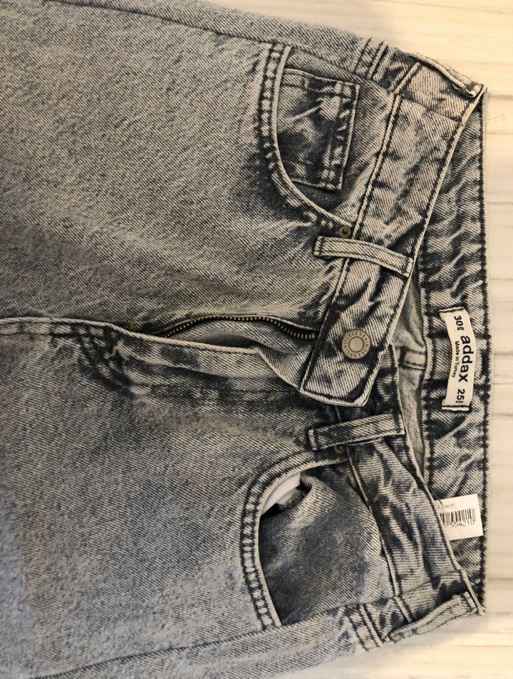 Gri Kadın Denim Bol Kesim Jean - Görsel 2