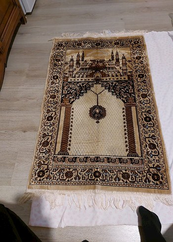 Kahverengi Nakışlı Geleneksel Seccade - Görsel 2