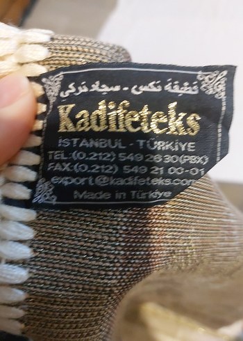 Bej İşlemeli Klasik Desenli Seccade - Görsel 2