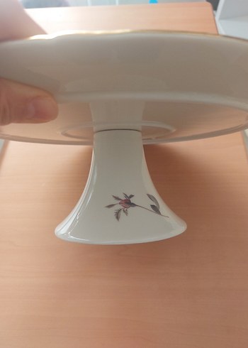 Çiçek Desenli Beyaz İster Peynir İster Pasta sunum tabağı - Görsel 4