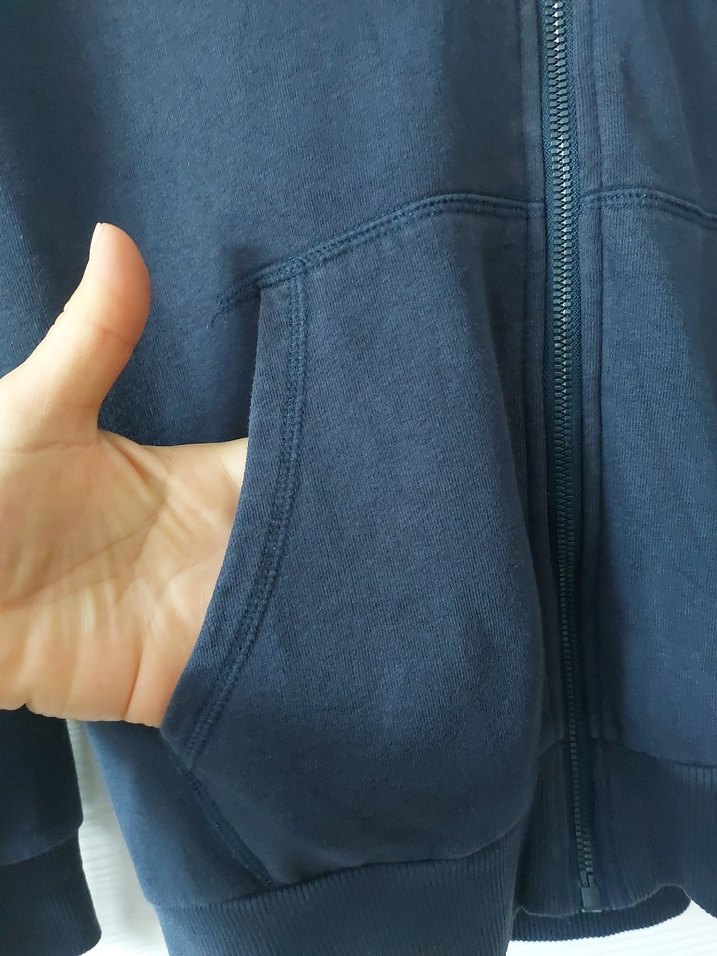 Kız Çocuk Kapüşonlu Fermuarlı Sweatshirt - Görsel 4