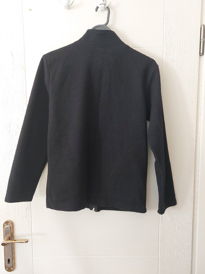 Siyah Fermuarlı Erkek Sweatshirt - Görsel 2