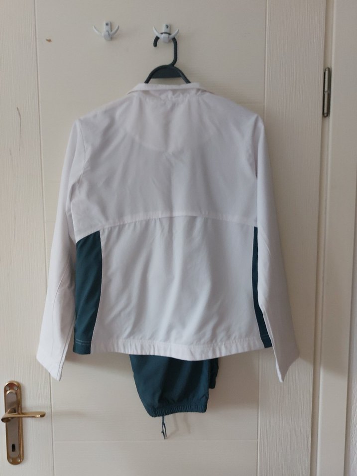 Beyaz Fermuarlı Kadın Eşofman Takımı - Görsel 2