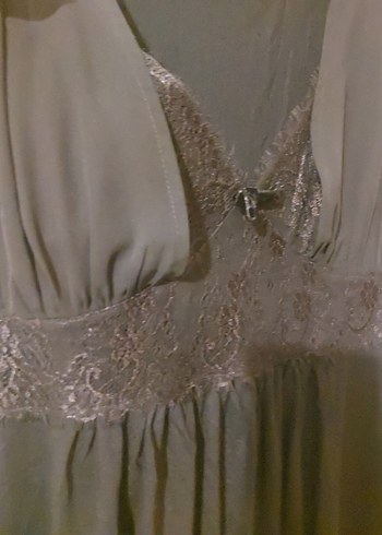 Uzun Kollu Siyah Gecelik ve Sabahlık - Görsel 5