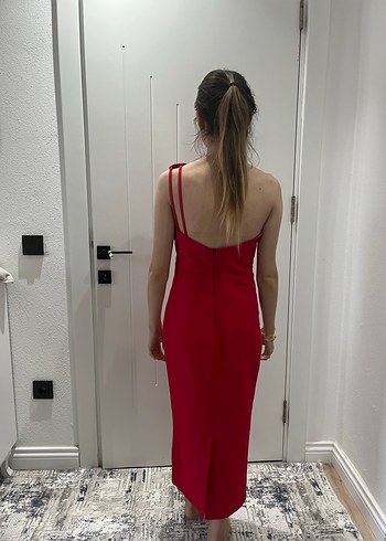 Bordo Abiye Elbise - Görsel 2