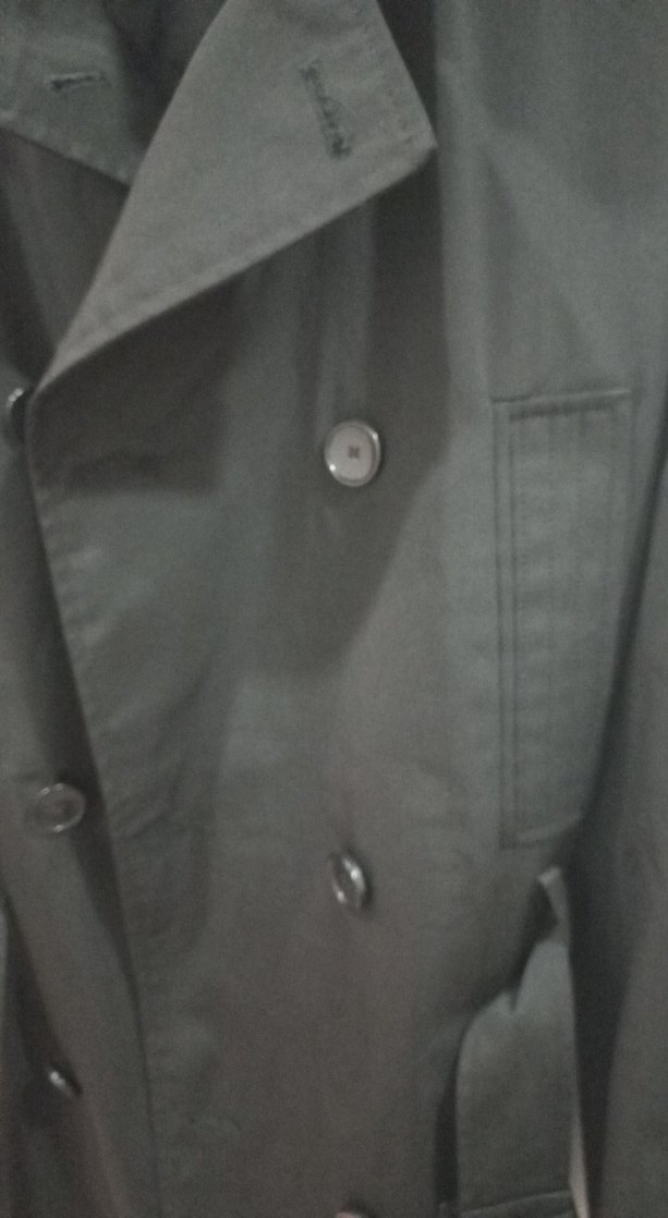 Erkek Siyah Midi Kemerli Trençkot - Görsel 2