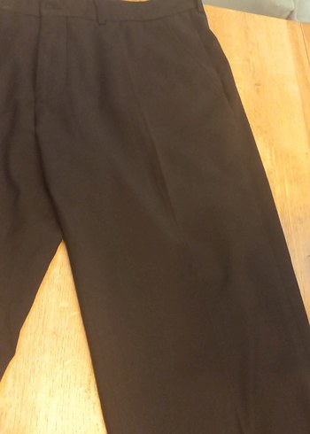 Düğmeli Koyu siyah İş Pantolonu - Görsel 2