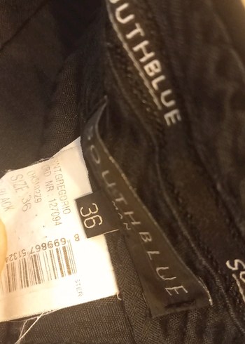 Düğmeli Koyu siyah İş Pantolonu - Görsel 4