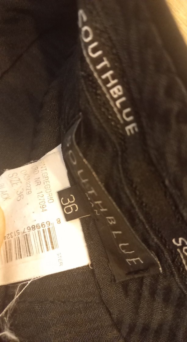 Düğmeli Koyu siyah İş Pantolonu - Görsel 4