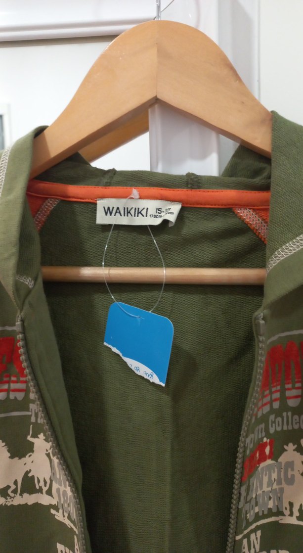 Erkek Çocuk Kapüşonlu Fermuarlı Yelek - Görsel 3