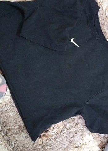 Nike Siyah Hamile Tişörtü, Kısa Kollu, Rahat Kesim - Görsel 4