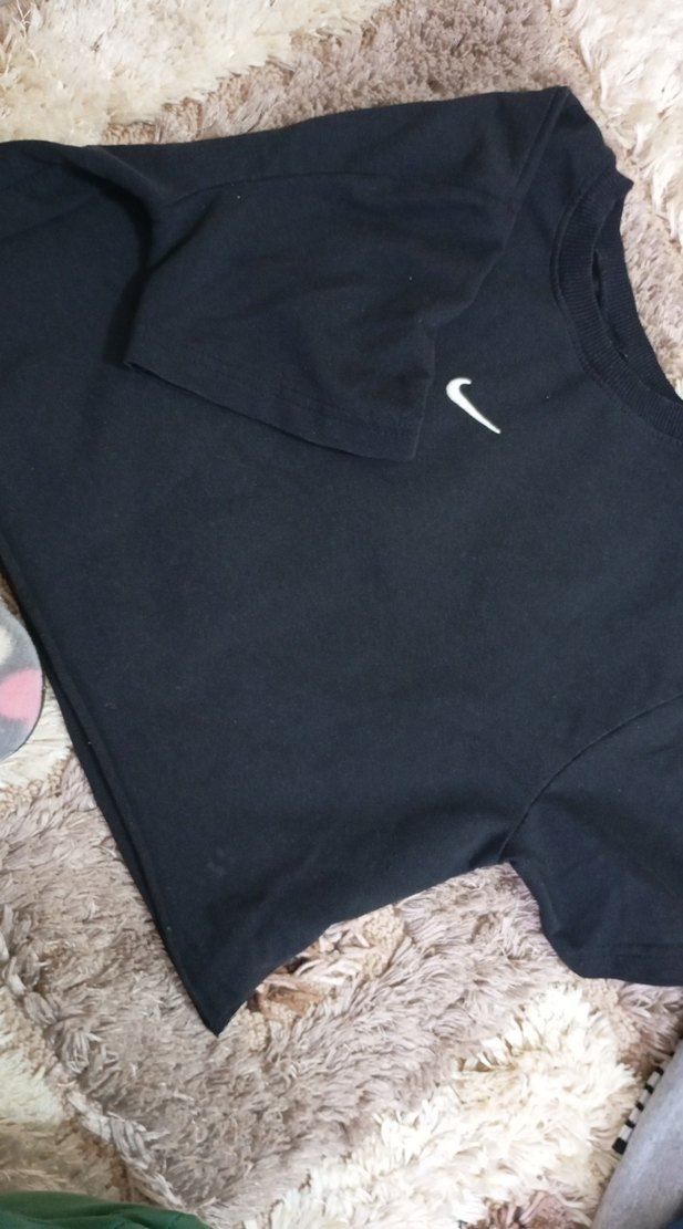 Nike Siyah Hamile Tişörtü, Kısa Kollu, Rahat Kesim - Görsel 4