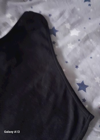 Siyah siyah mini elbise penye - Görsel 2