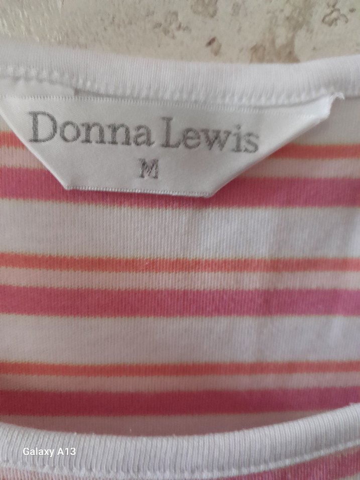 Pembe Çizgili bayan  Kolsuz Bluz - Görsel 2