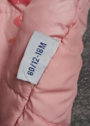 Kız Çocuk Kapüşonlu Pembe Baskılı Yelek - Görsel 3