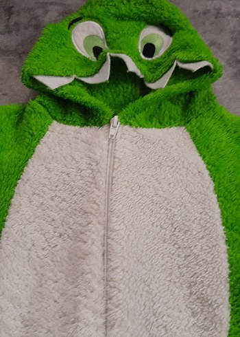 Yeşil Peluş Bebek Tulumu - Görsel 2