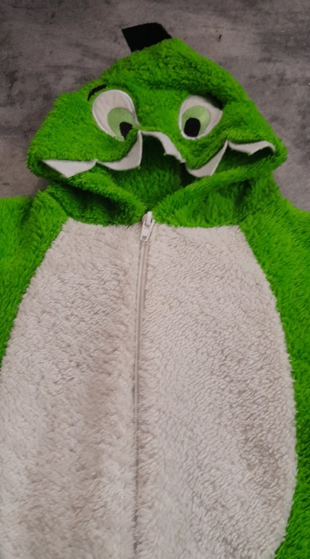 Yeşil Peluş Bebek Tulumu - Görsel 2