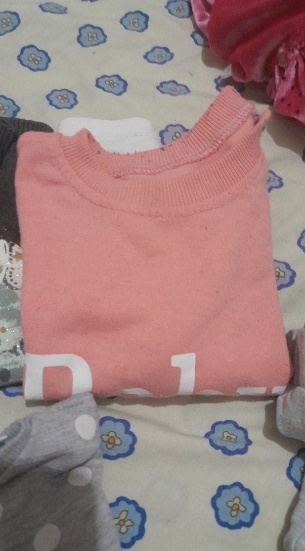 Kız Çocuk Pembe Pamuklu Uzun Kollu Tişört 4tanesi 200 tl ye - Görsel 5