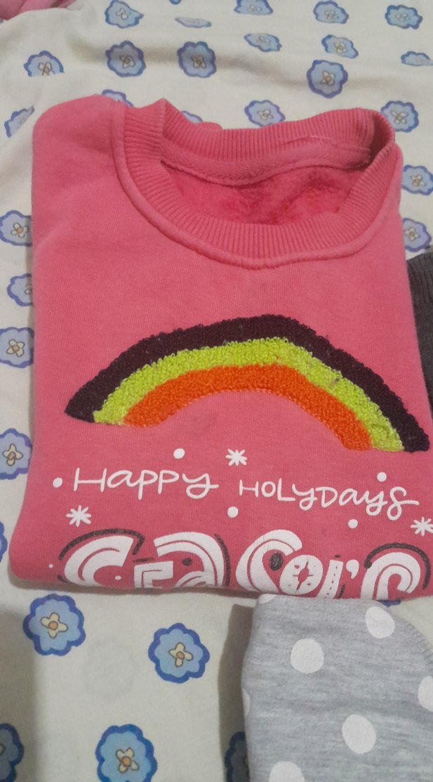 Kız Çocuk Pembe Pamuklu Uzun Kollu Tişört 4tanesi 200 tl ye - Görsel 3