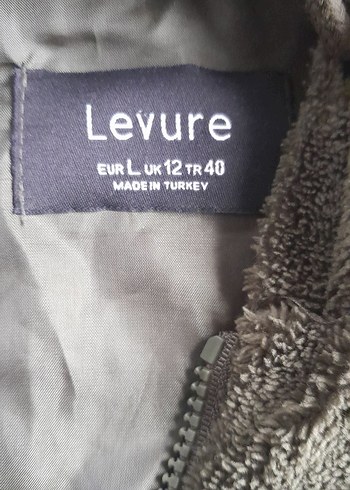 Kadın Gri Kapüşonlu Peluş Ceket - Görsel 2