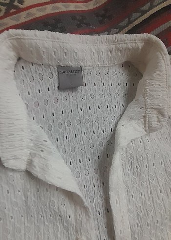 Düğmeli Beyaz Kısa Kollu Erkek Gömlek - Görsel 2