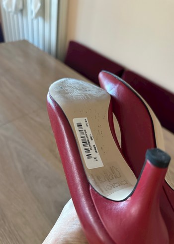 Kırmızı Rugan Stiletto Kadın Topuklu - Görsel 3