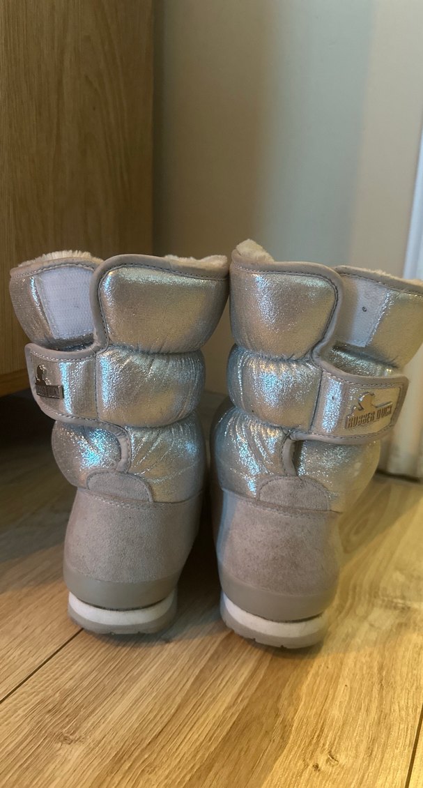 Rubberduck gümüş (silver)Kürklü kar Botu - Görsel 4