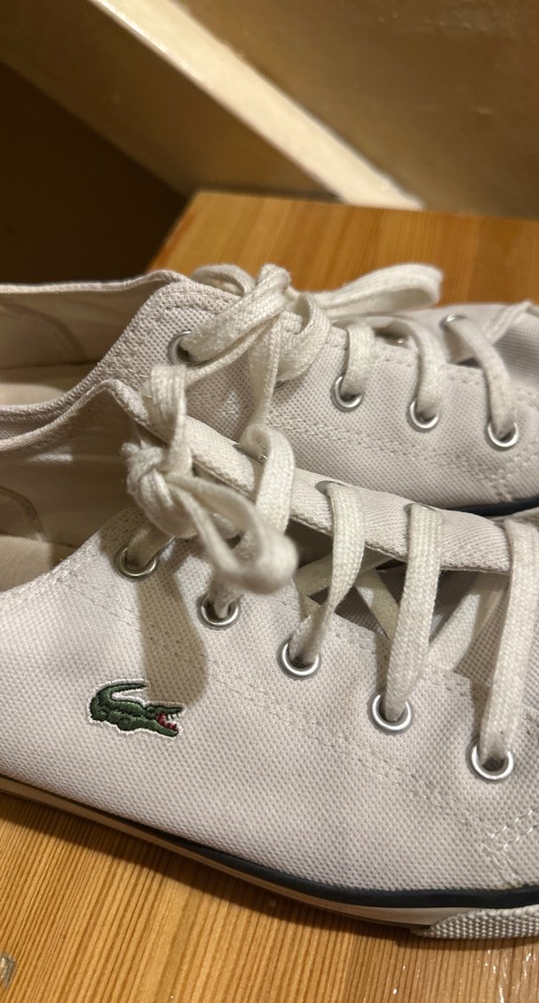 Orijinal Lacoste Beyaz Bağcıklı Kadın Spor Ayakkabı - Görsel 5