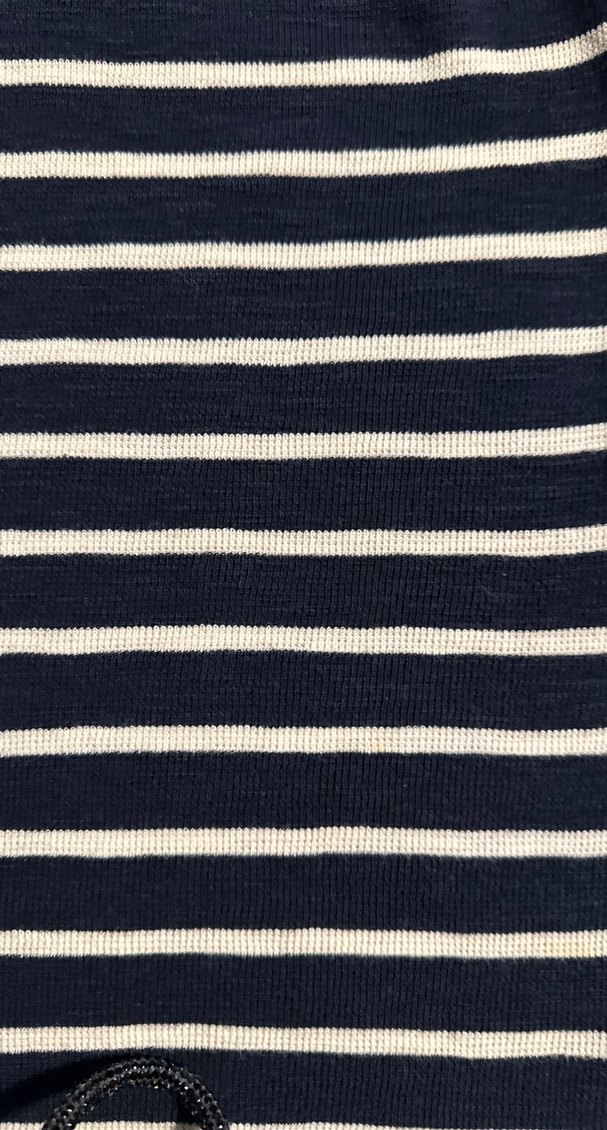 Orijinal GAP Lacivert Çizgili erkek uzun Kol swatshirt - Görsel 3