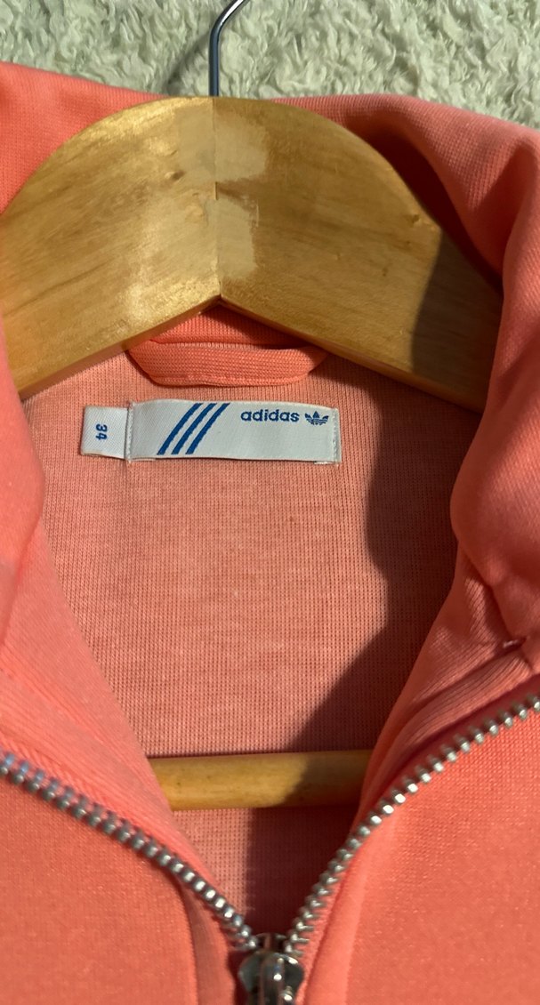 Orijinal Adidas (vintage) için Pembe Fermuarlı Sweatshirt - Görsel 4