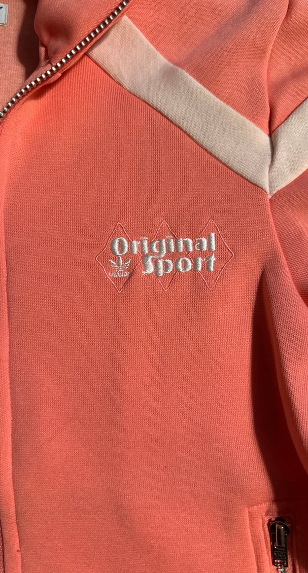 Orijinal Adidas (vintage) için Pembe Fermuarlı Sweatshirt - Görsel 2