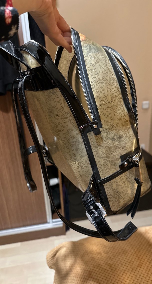 Orijinal Michael Kors Kadın şeffaf Sırt Çantası - Görsel 5
