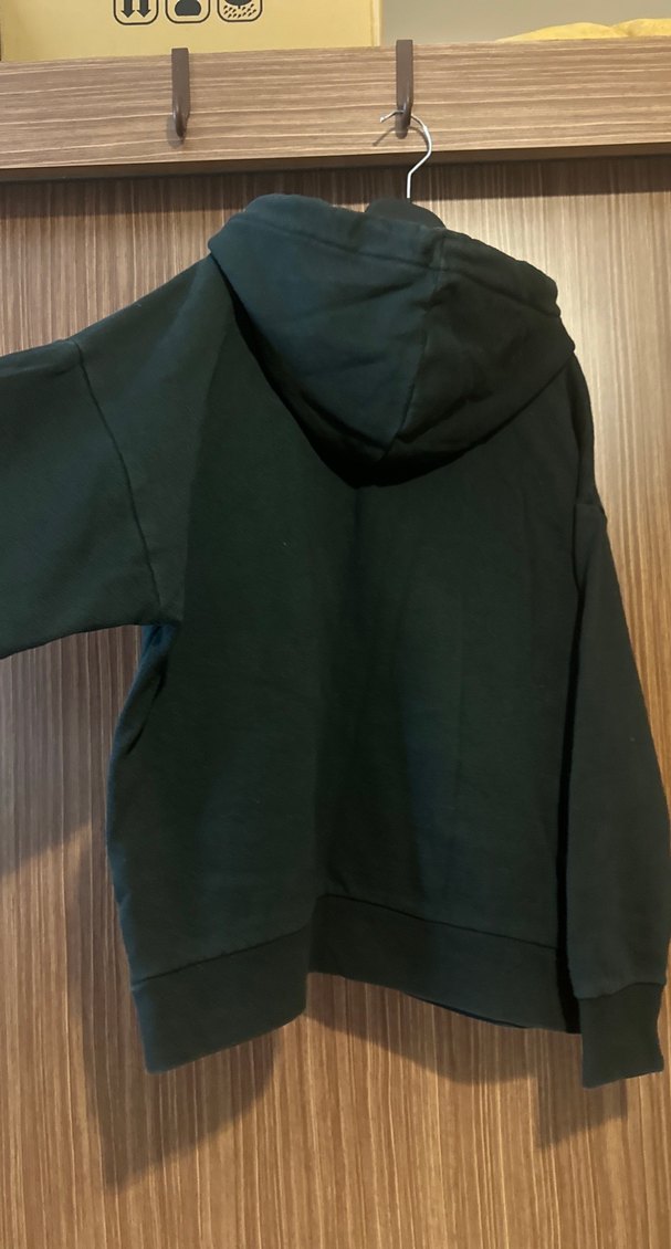 GAP ORİJİNAL KADIN yeşil eskitme efektli Kapüşonlu SweatshirT - Görsel 2