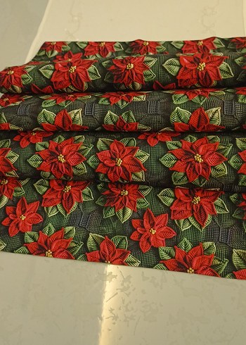 Kırmızı Desenli runner - Görsel 2