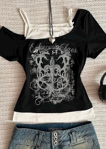 Y2K body/tshirt - Görsel 5