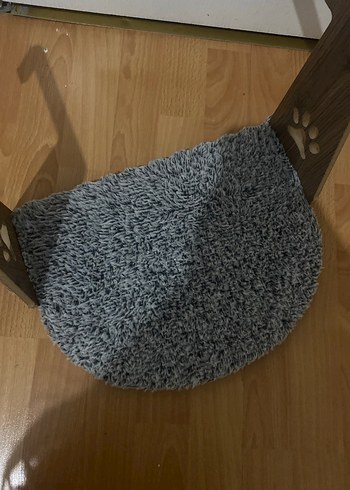 Gri Tüylü Ahşap Kedi Petek Yatagi - Görsel 4