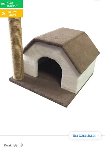 Kedi Evi ve Tırmalama Direği - Görsel 6