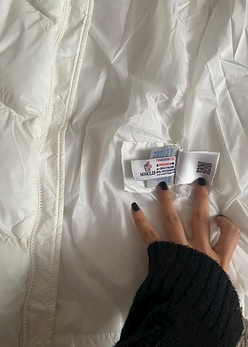 Moncler Beyaz Sisme Mont - Görsel 9