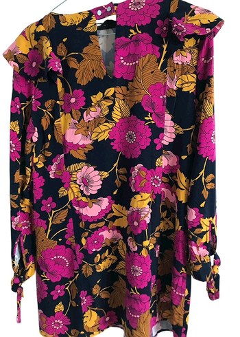 Mango çiçekli elbise - Görsel 2